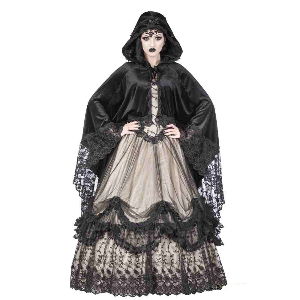Sinister - 1082 Cape/Mantel/Poncho - Zwart